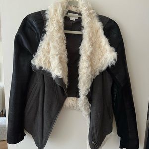 Helmut Lang Lamb Leather & Sterling Motorcycle style jacket